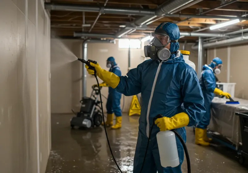 Basement Sanitization and Antimicrobial Treatment process in Rice, MN